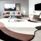 Handcrafted Neutral Wave Abstract Living Room Rug